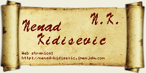 Nenad Kidišević vizit kartica
